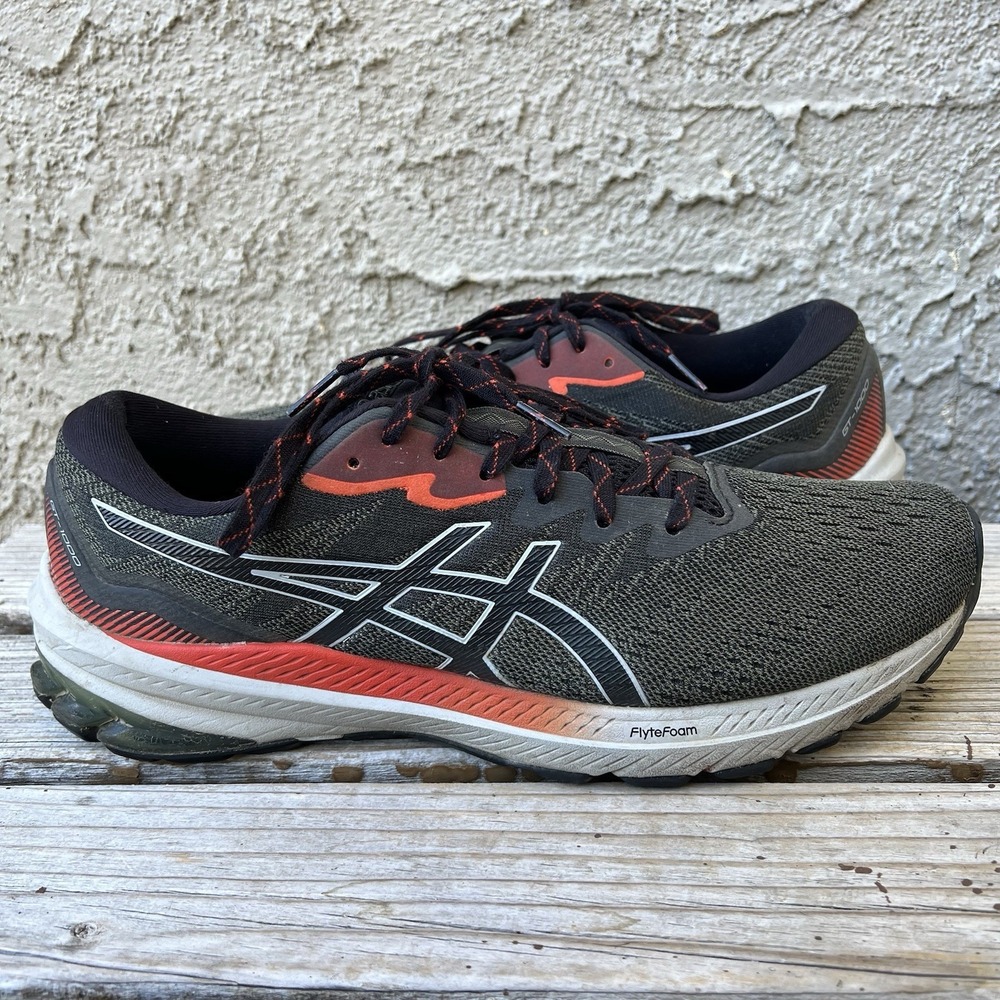 Asics Shoes Men Size 12 GT 1000 11 TR Mens Running Nature Bathing Olive - Picture 2 of 10